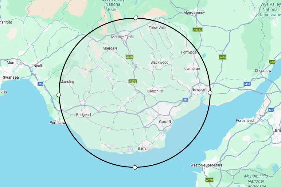 MPH services areas cover map mb