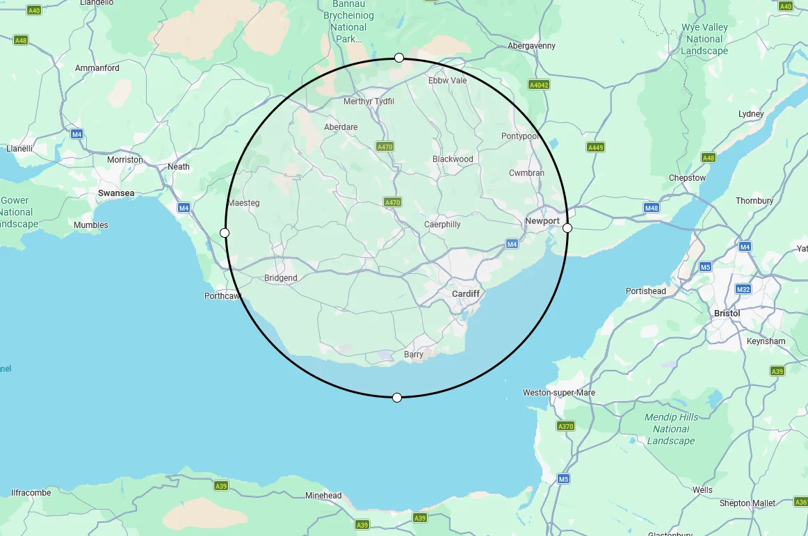 MPH services areas cover map